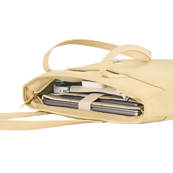 Bag Laptop Hand WIWU Ora Tote Women Water Resistant Lvory 14